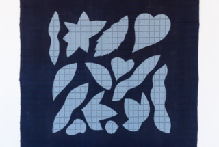 型染 刺し子布