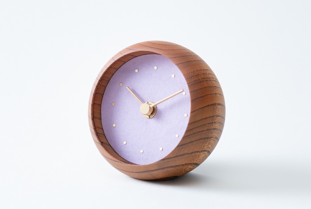 置き時計 藤紫