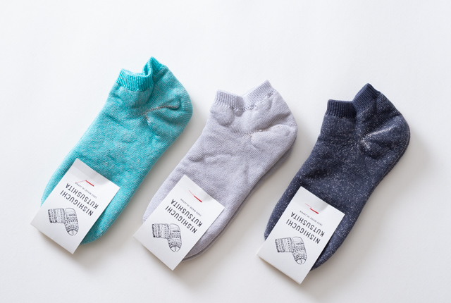 リネンコットンパイルアンクレット  M