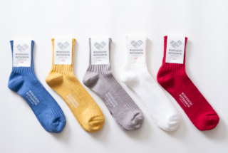 リネンリブソックス M