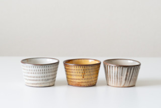 切立鉢(刷毛目・飛び鉋）