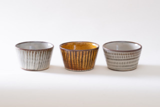 切立鉢(刷毛目・飛び鉋）