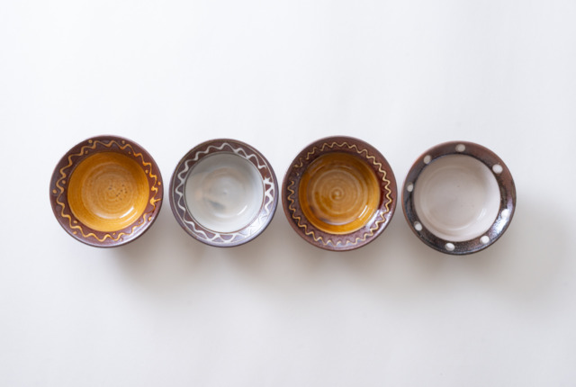 四寸 縁付き切立鉢